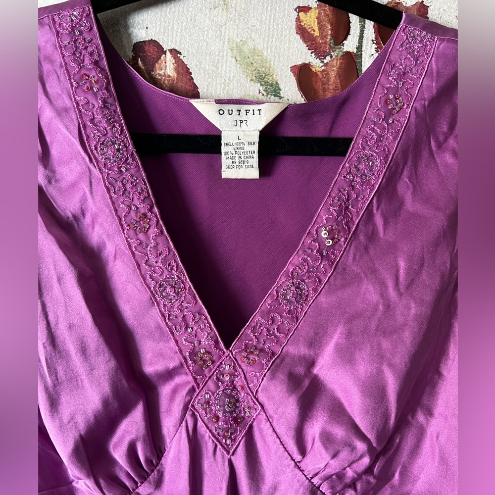 Vintage Silk Blouse - Picture 2 of 3